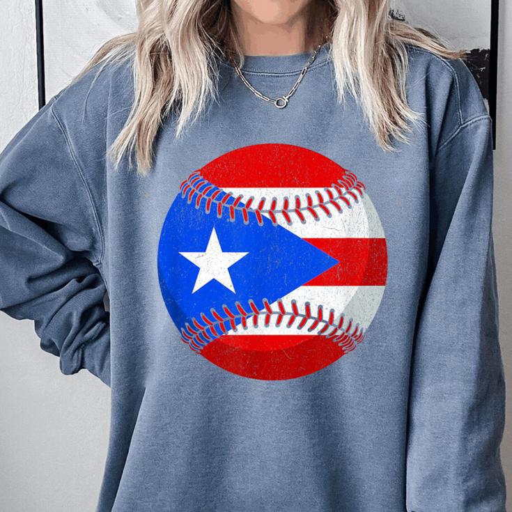Puerto Rico Baseball Flag Boricua Beisbol Fan Gear Comfort Colors Sweatshirt Puerto Rico Baseball Flag Boricua Beisbol Fan Gear Comfort Colors Sweatshirt