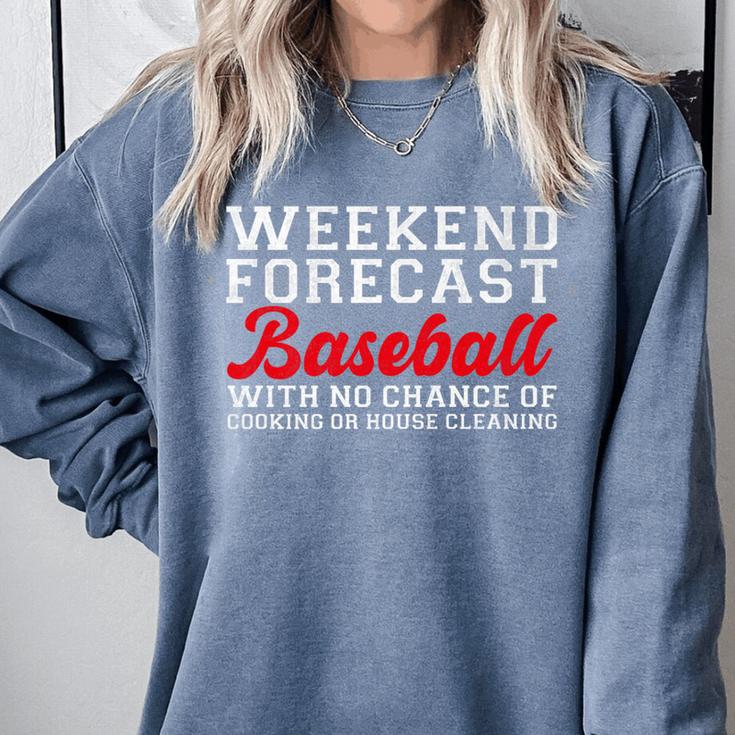 Retro Baseball Mom Mother's Day Weekend Forecast Baseball Premium Comfort Colors Sweatshirt Retro Baseball Mom Mother's Day Weekend Forecast Baseball Premium Comfort Colors Sweatshirt