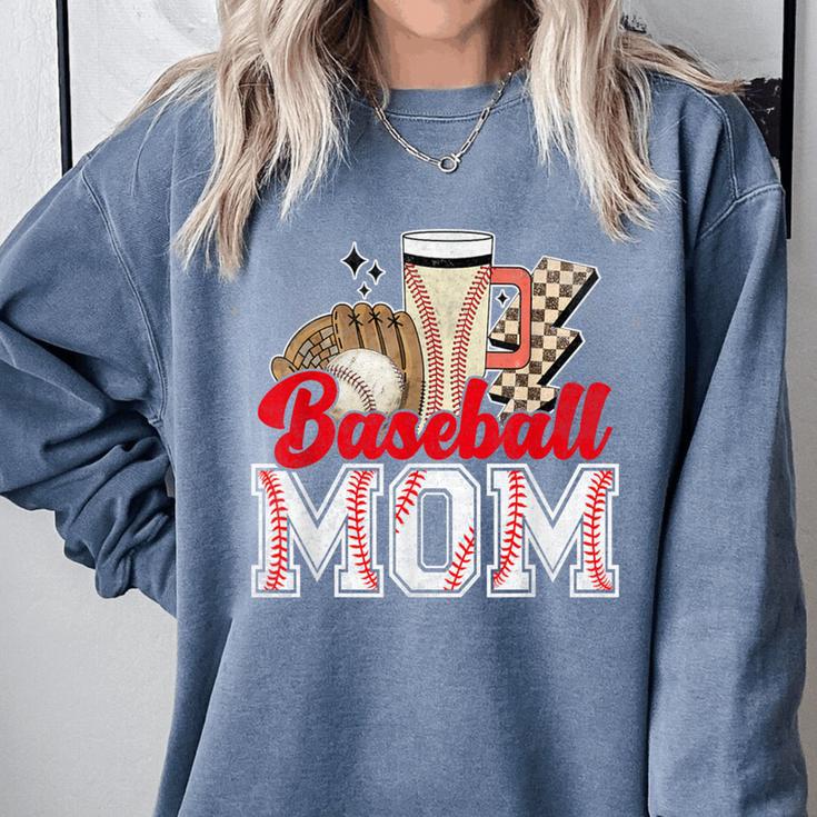 Retro Coffee Baseball Mama Mother's Day Baseball Mom Comfort Colors Sweatshirt Retro Coffee Baseball Mama Mother's Day Baseball Mom Comfort Colors Sweatshirt