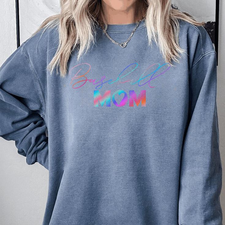 Retro Cute Mother's Day Teeball T-Ball Baseball Mom Comfort Colors Sweatshirt