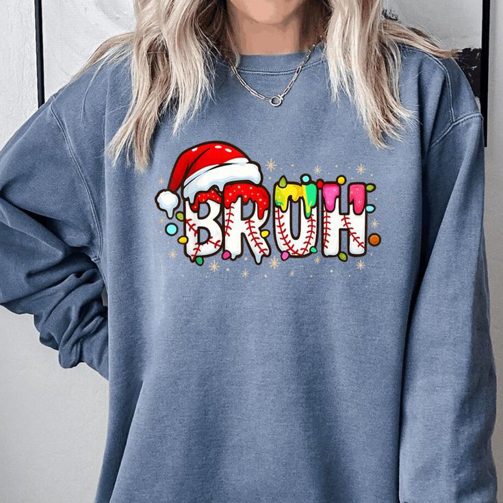 Santa Bruh Baseball Christmas Xmas Meme Pajamas Family Comfort Colors Sweatshirt Santa Bruh Baseball Christmas Xmas Meme Pajamas Family Comfort Colors Sweatshirt