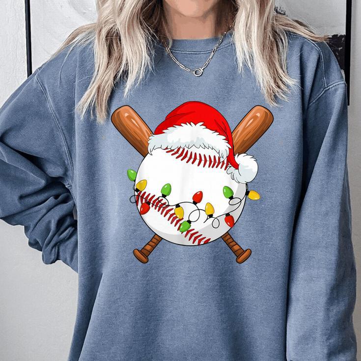 Santa Sports For Men Boys Christmas Baseball Player Comfort Colors Sweatshirt Santa Sports For Men Boys Christmas Baseball Player Comfort Colors Sweatshirt