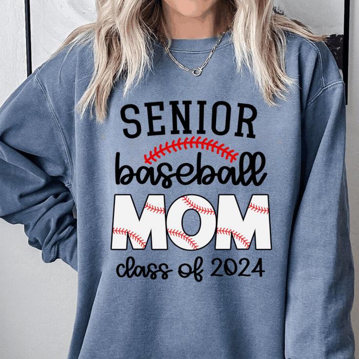 Senior Baseball Mom Class Of 2024 High School College Sports Comfort Colors Sweatshirt