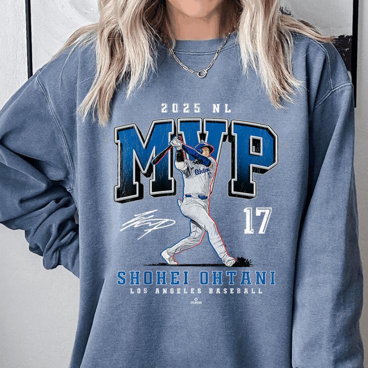 Shohei Ohtani 2025 NL MVP Los Angeles Baseball MLBPA Comfort Colors Sweatshirt Shohei Ohtani 2025 NL MVP Los Angeles Baseball MLBPA Comfort Colors Sweatshirt