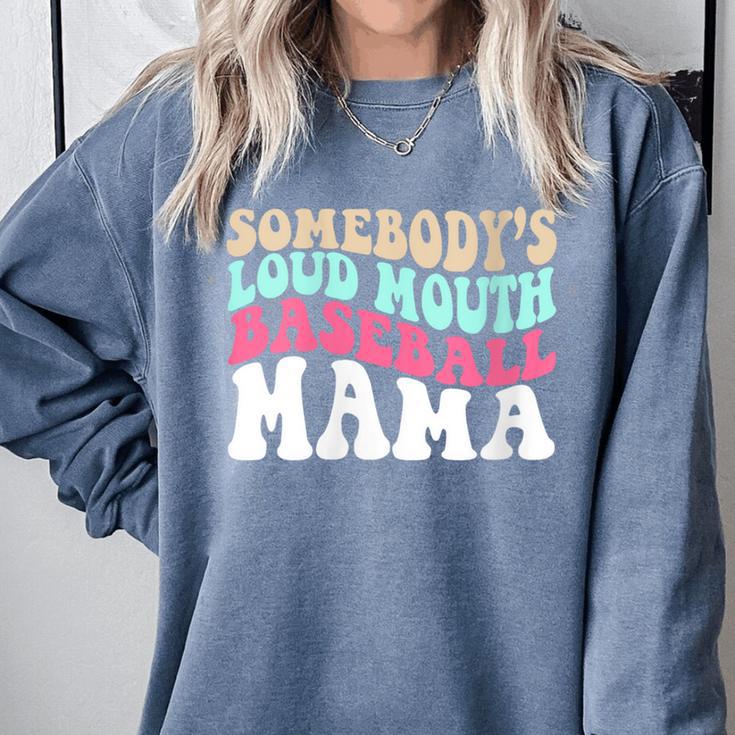 Somebody's Loudmouth Baseball Mama Baseball Mom Comfort Colors Sweatshirt Somebody's Loudmouth Baseball Mama Baseball Mom Comfort Colors Sweatshirt