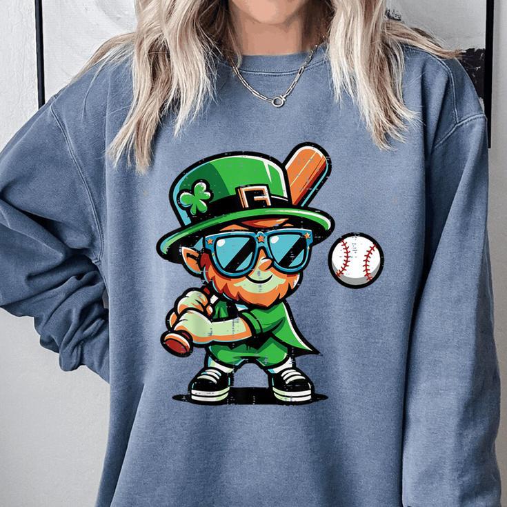 St Patricks Day Leprechaun Baseball Saint Paddys Boys Men Comfort Colors Sweatshirt St Patricks Day Leprechaun Baseball Saint Paddys Boys Men Comfort Colors Sweatshirt