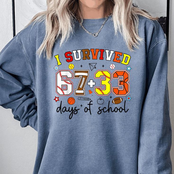 I Survived 6733 Days Baseball Football Softball 100 Days Comfort Colors Sweatshirt I Survived 6733 Days Baseball Football Softball 100 Days Comfort Colors Sweatshirt