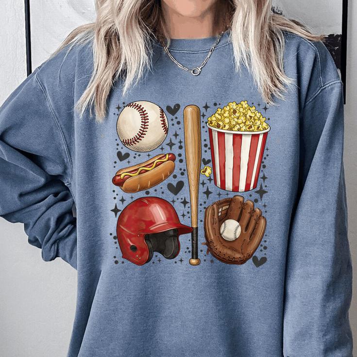 Tis The Season Baseball Mom Game Day Cheering Sports Lover Comfort Colors Sweatshirt