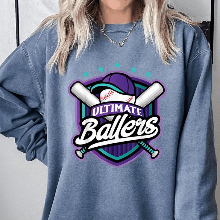 Ultimate Ballers Baseball Comfort Colors Sweatshirt Ultimate Ballers Baseball Comfort Colors Sweatshirt