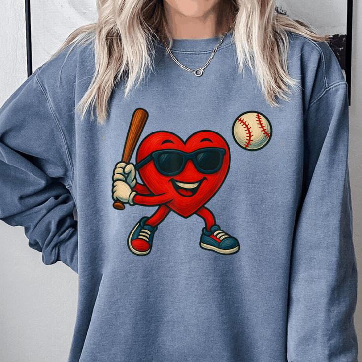Valentines Day Baseball Red Heart Love Boys Kids Tee Comfort Colors Sweatshirt Valentines Day Baseball Red Heart Love Boys Kids Tee Comfort Colors Sweatshirt