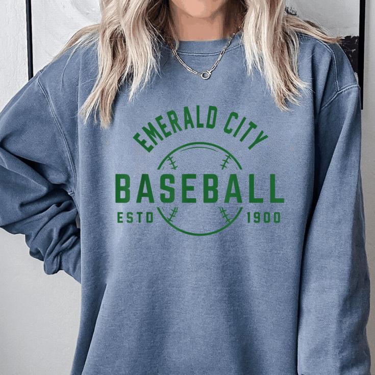 Wizard Of Oz Emerald City Baseball Costume Halloween Comfort Colors Sweatshirt Wizard Of Oz Emerald City Baseball Costume Halloween Comfort Colors Sweatshirt
