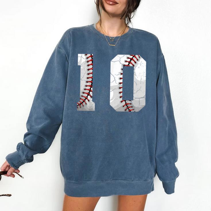 2016 10th Birthday Baseball Boys Kids Ten 10 Tenth Comfort Colors Sweatshirt