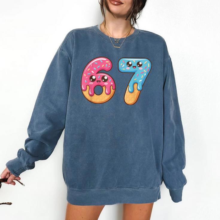 67 Shirt Baseball Life Style 101 Apparel Youth Drip Meme 6 7 Comfort Colors Sweatshirt
