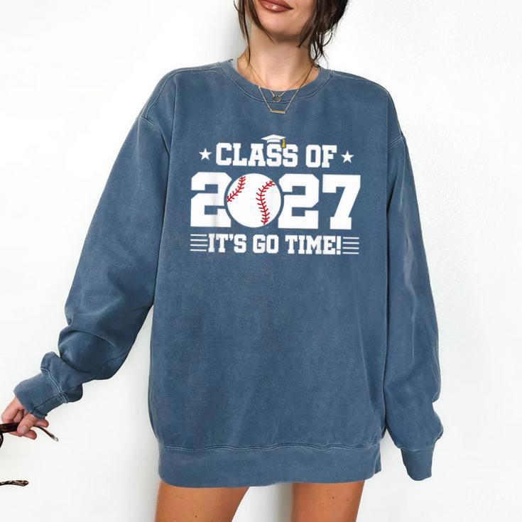 Back To School 2027 Baseball 2027 Graduation Class Of 2027 Comfort Colors Sweatshirt