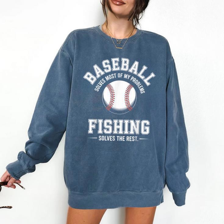 Baseball & Fishing Comfort Colors Sweatshirt