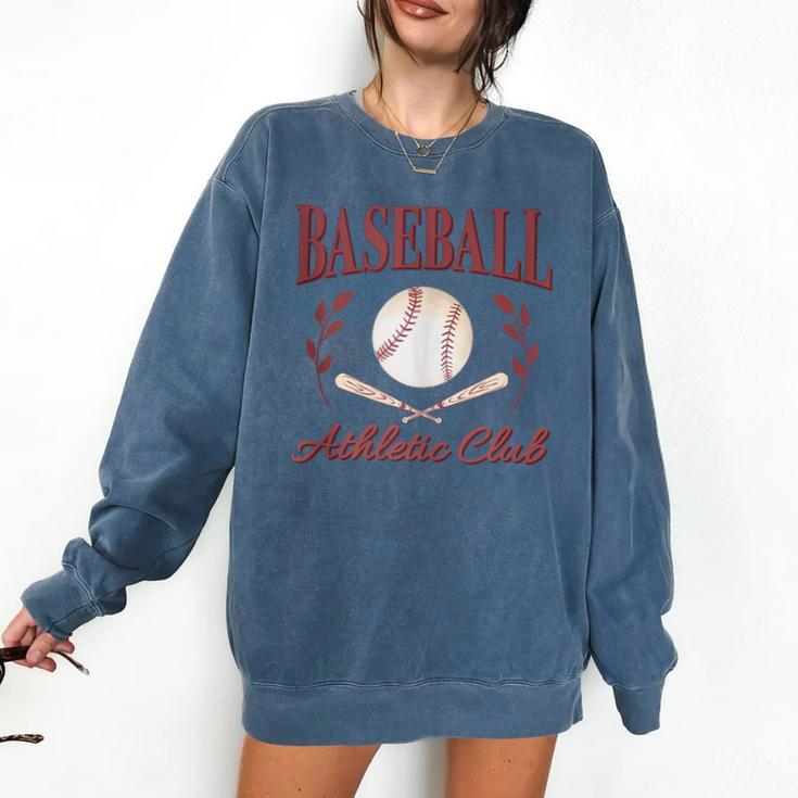 Baseball Athletic Social Club Baseball Mom Trendy Baseball Comfort Colors Sweatshirt