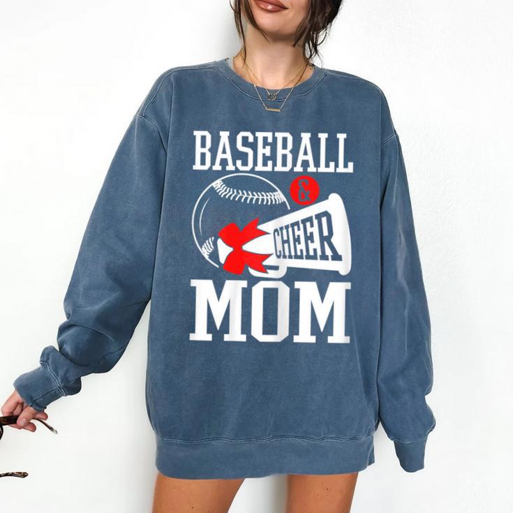 Baseball Cheer Mom Cheerleading Cheerleader Baseball Mom Comfort Colors Sweatshirt