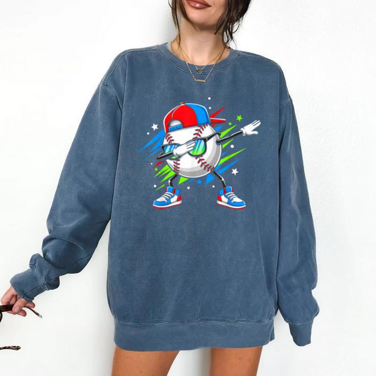 Baseball Dabbing Sports For Boys And Girls Game Day Comfort Colors Sweatshirt