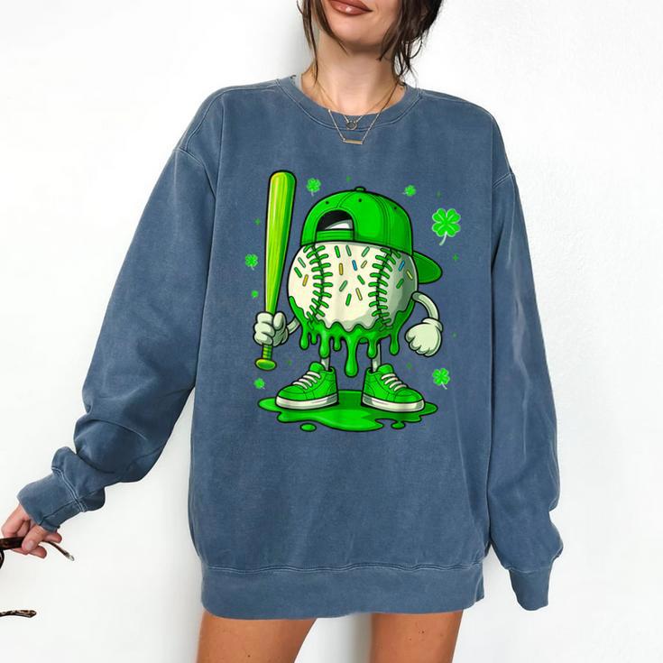 Baseball Drip Icecream Apparel Youth Boy St Patricks Day Comfort Colors Sweatshirt
