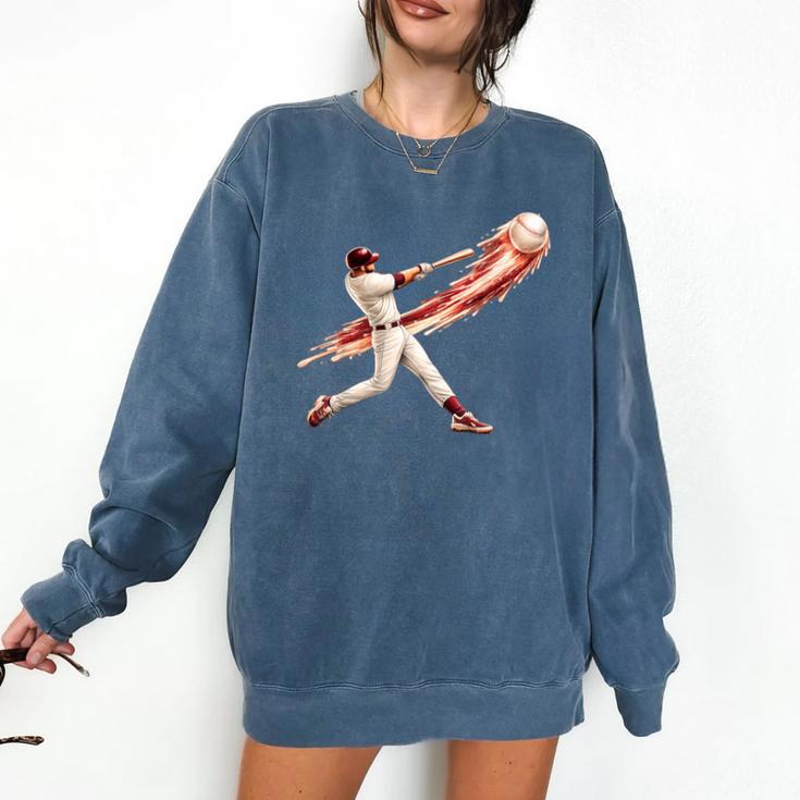Baseball Drip Team For Boys And Girls Ice Cream Cool Comfort Colors Sweatshirt
