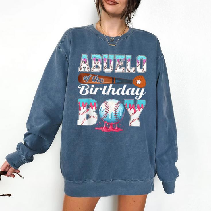 Baseball Ice Cream Drip Abuelo Of The Birthday Boy Comfort Colors Sweatshirt