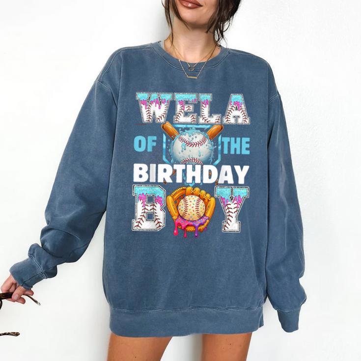 Baseball Ice Cream Drip Wela Of The Birthday Boy Comfort Colors Sweatshirt