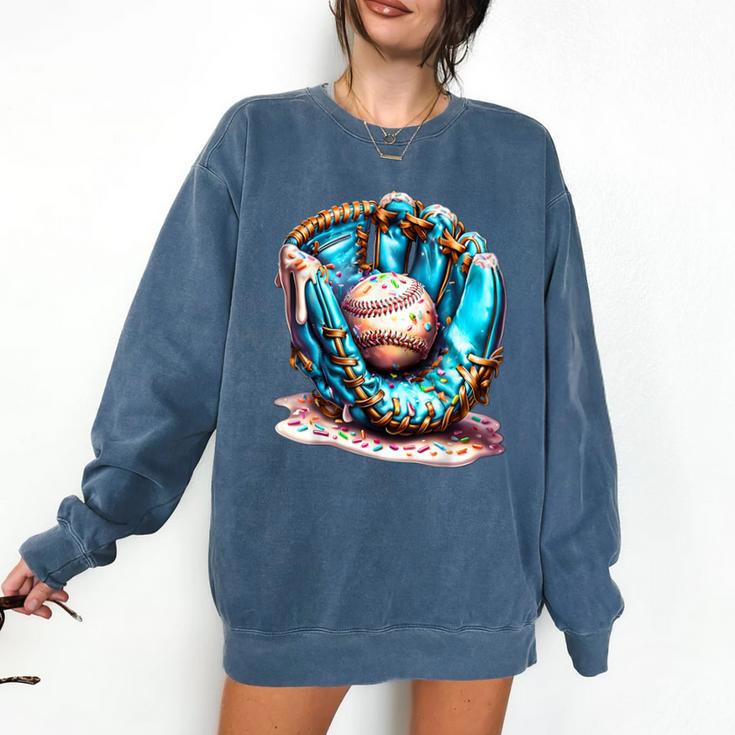 Baseball Lifestyle Apparel Youth Baseball Drip Ice Cream Comfort Colors Sweatshirt