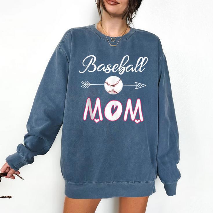 Baseball Mom Birthday Sport Baseball Sport Matching Family Comfort Colors Sweatshirt