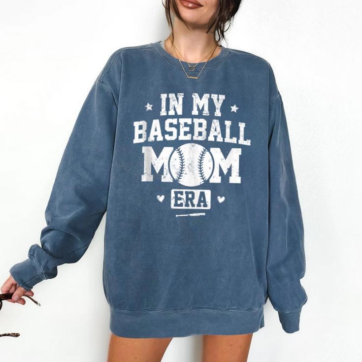 In My Baseball Mom Era Cool Mommy Comfort Colors Sweatshirt