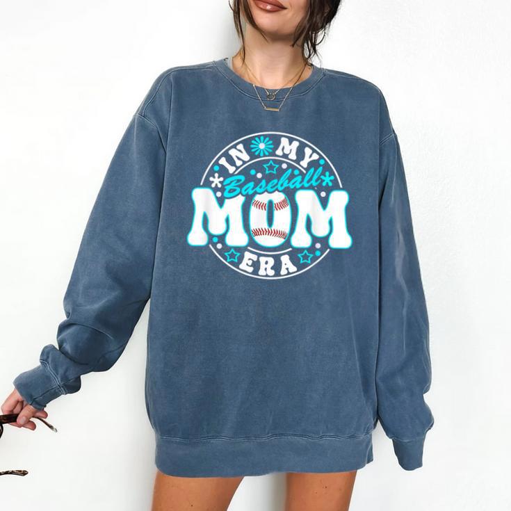 Baseball Mom Era Game Day Women's Comfort Colors Sweatshirt