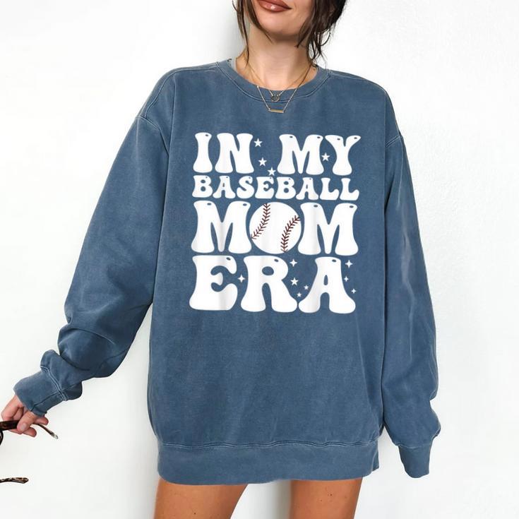 In My Baseball Mom Era Baseball Mama Mother's Day Comfort Colors Sweatshirt