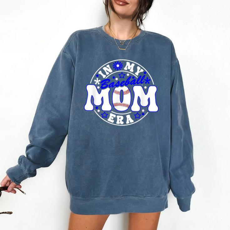 Baseball Mom Era Player Mother Game Day Comfort Colors Sweatshirt