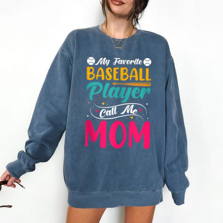 Baseball Mom Quote Vintage Retro Baseball Saying Comfort Colors Sweatshirt