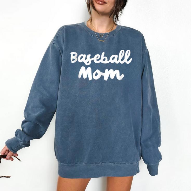 Baseball Mom Retro Comfort Colors Sweatshirt