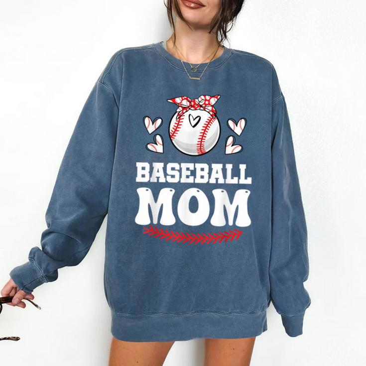Baseball Mom Shirt Mama Women Baseball Shirt For Comfort Colors Sweatshirt