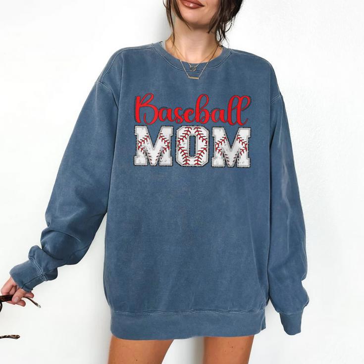 Baseball Mom Sporty Humor Comfort Colors Sweatshirt
