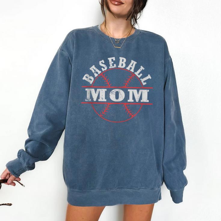 Baseball Mom For Women Comfort Colors Sweatshirt