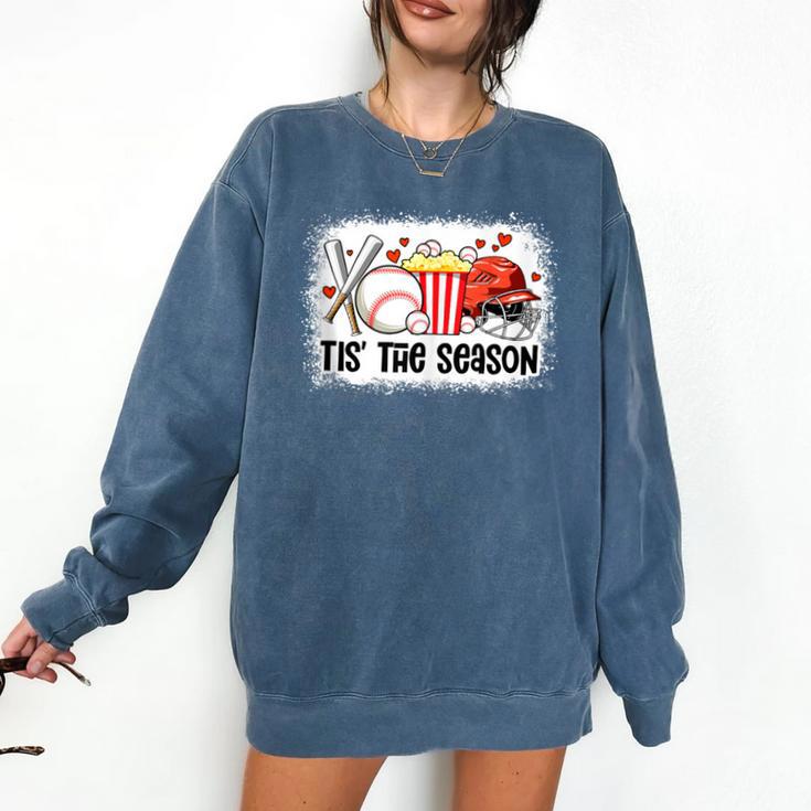 Baseball Mom Women Mama Season Baseball Lover Girls Boys Comfort Colors Sweatshirt