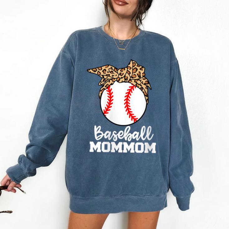 Baseball MomMom Baseball Player Leopard Mom Mom Comfort Colors Sweatshirt