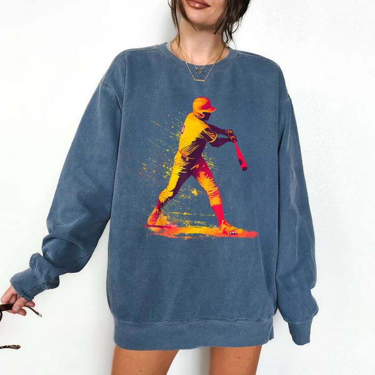 Baseball Player Comfort Colors Sweatshirt