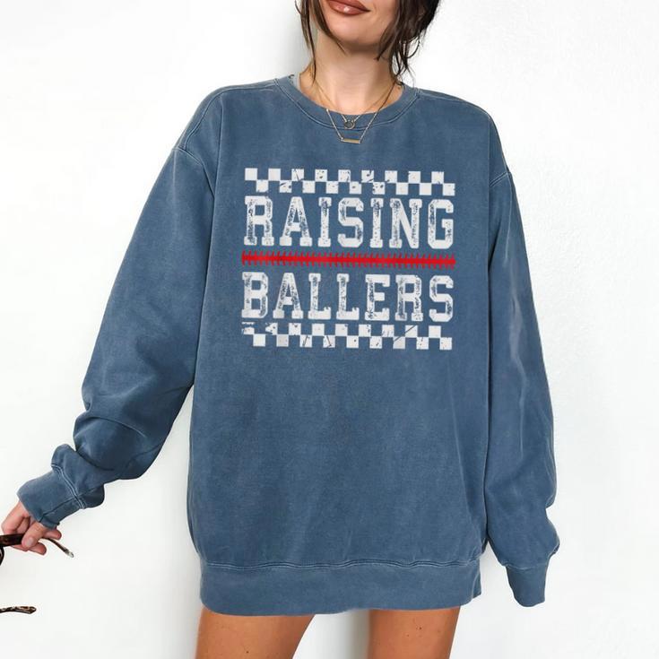 Baseball Player Raising Ballers Game Day Respect The Drip Comfort Colors Sweatshirt