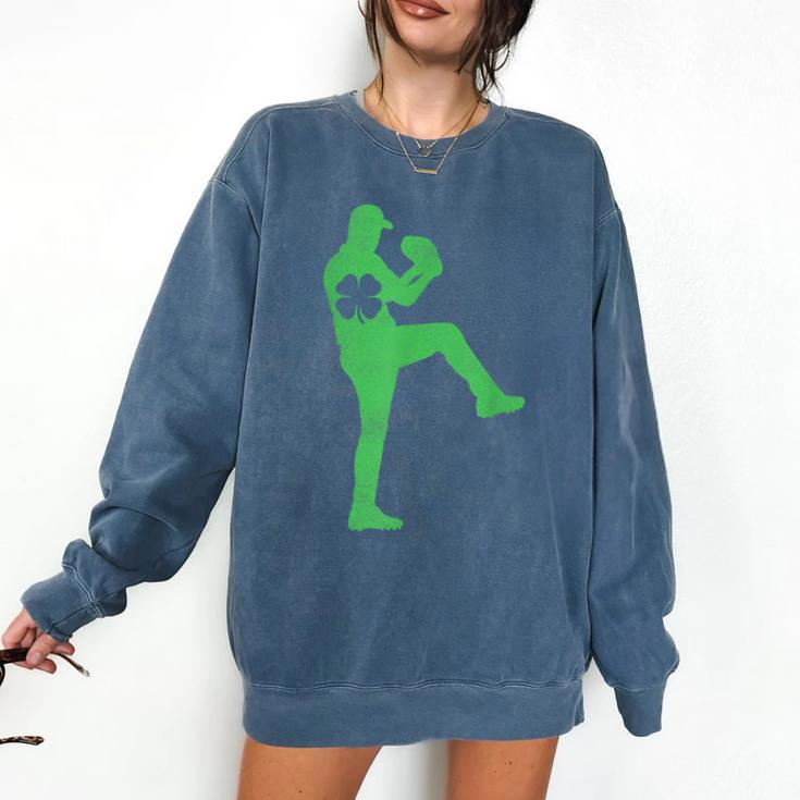 Baseball Shamrock St Patrick's Day Saint Paddy's Comfort Colors Sweatshirt