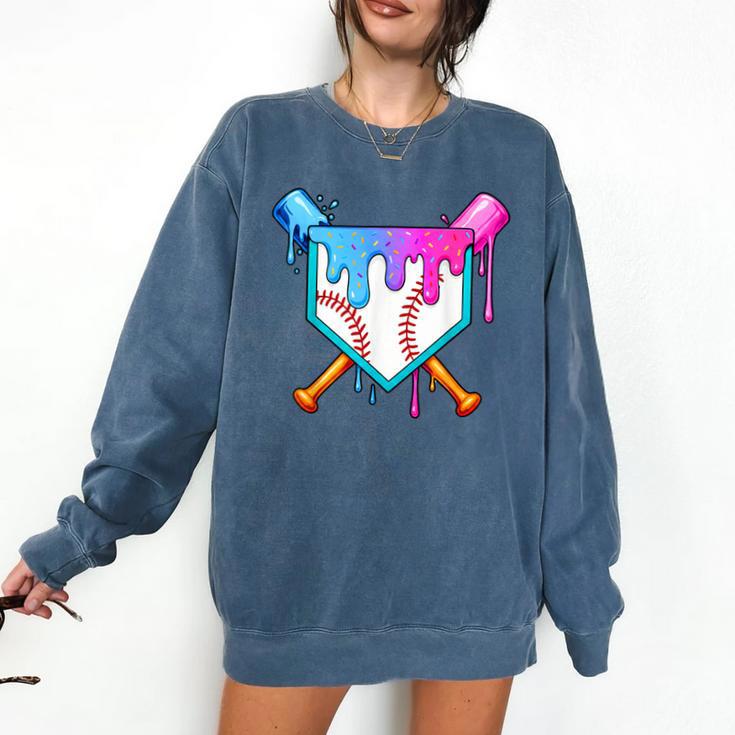 Baseball Sport Respect The Drip Boys Baseball Comfort Colors Sweatshirt