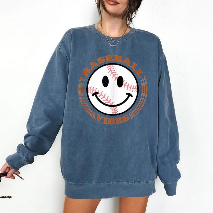 Baseball Vibes Baseball Mom Comfort Colors Sweatshirt