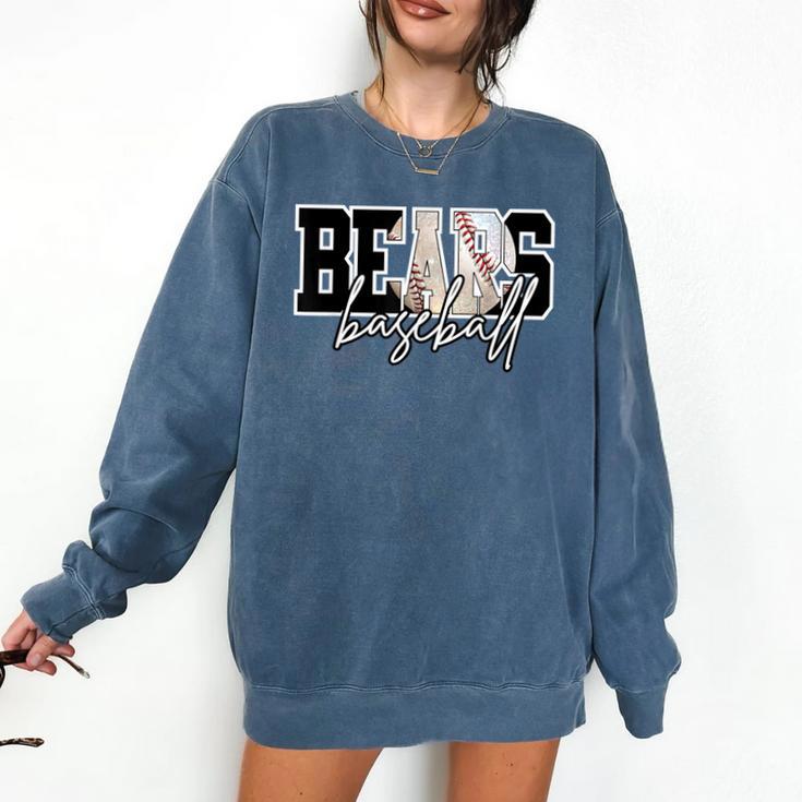 Bears Baseball Mom Game Day School Spirit Bear Pride Comfort Colors Sweatshirt