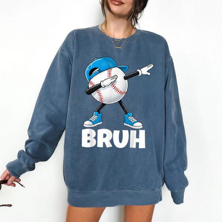 Boys Baseball Graphic Tee Teen Apparel Cute Meme Bruh Comfort Colors Sweatshirt