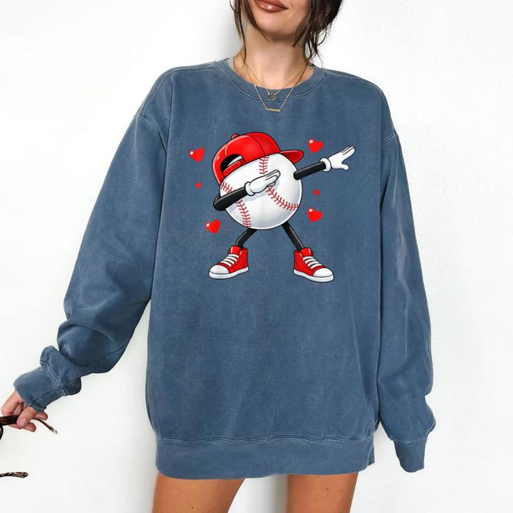Boys Valentines Baseball Comfort Colors Sweatshirt