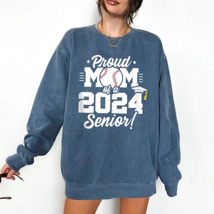 Class Of 2024 Senior Year Baseball Mom Senior 2024 Comfort Colors Sweatshirt