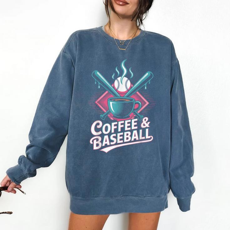 Coffee And Baseball Baseball Player Comfort Colors Sweatshirt