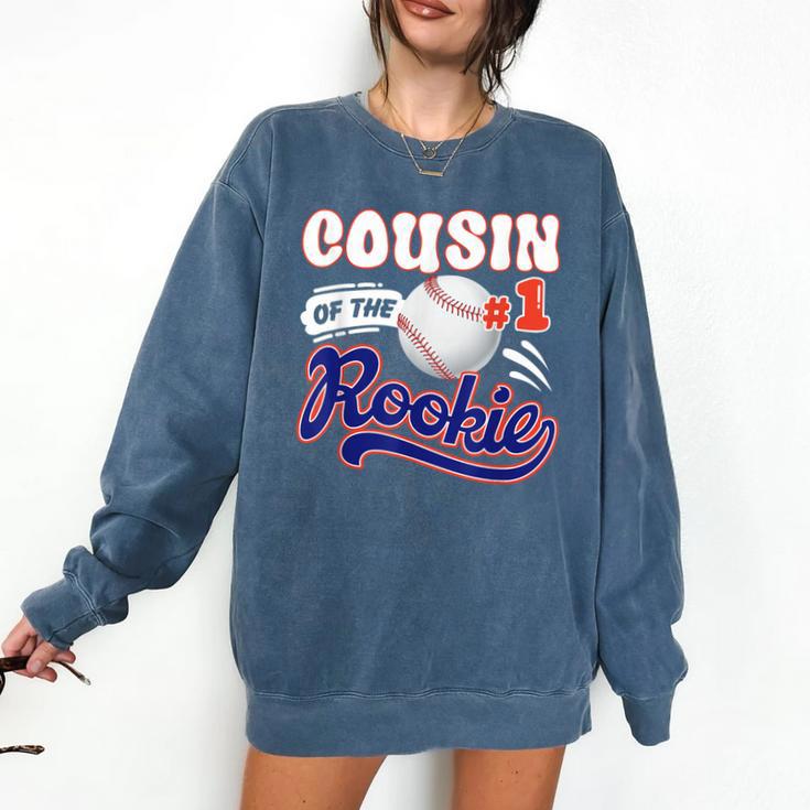 Cousin Rookie Of Year 1st Birthday Baseball Theme Matching Comfort Colors Sweatshirt
